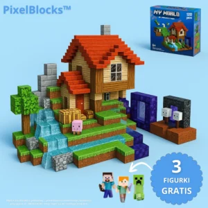 PixelBlocks™ Magnetyczne klocki - 120 Elementów + GRATISY